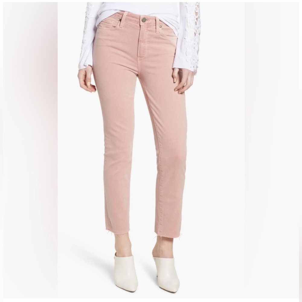 PAIGE Blush Horton Straight Ankle Jeans
